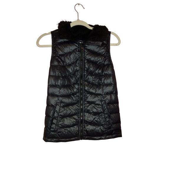 Calvin Klein black down feathers puffer vest size small - Picture 1 of 6